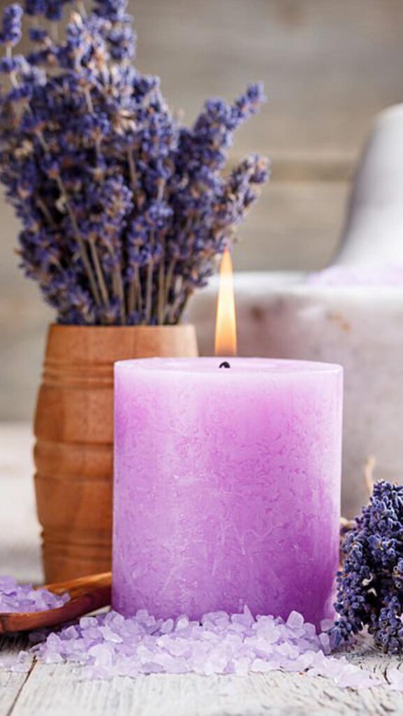 candela lavanda sapone antichi ricordi